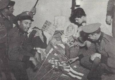 police with pR flags
